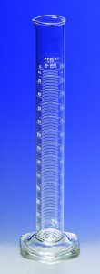 Pyrex double metric scale economy grade graduated cylinder 