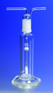 Pyrex gas-washing bottle, fritted cylinder, 29/42 ST stopper CLS31770500EC-1EA