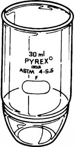 Pyrex Gooch crucible, high form, with fritted disc 