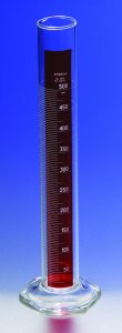 Pyrex Lifetime Red single metric scale graduated cylinder CLS30422L-1EA