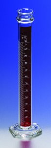 Pyrex Lifetime Red single metric scale graduated cylinder, with reinforced bead CLS3046250-12EA