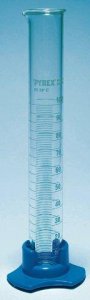 Pyrex measuring cylinder with spout and detachable plastic foot, complete Z647527-2EA