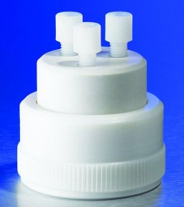 Pyrex three-hole mobile phase delivery screw cap CLS13953H-1EA