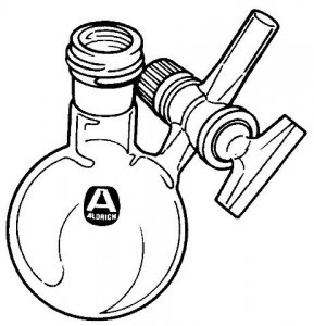 Solvent storage flask with glass stopcock on side-arm Z173088-1EA