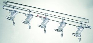 Synthware all-glass vacuum/inert gas manifold with solid high vacuum stopcocks SYNM240004-1EA