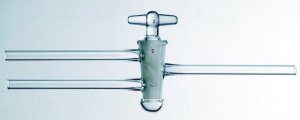 Synthware high vacuum double oblique glass stopcock with hollow plug SYNS351656-1EA