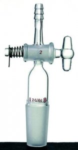 Synthware straight vacuum adapter with glass stopcock SYNA611420-1EA