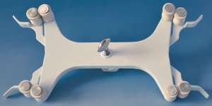 BRAND burette clamp, aluminum die casting for 2 burettes, with roll mounting BR578000-1EA