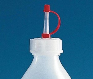 BRAND cap with dropper nozzle, for dropping bottles, LDPE 