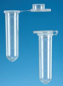 BRAND microcentrifuge tube, 2 mL with lid, PP 