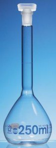 BRAND volumetric flask BLAUBRAND USP 27 conformity certified BR36945-2EA