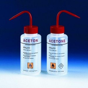 BRAND wash bottle, wide-mouth, labelled, LDPE 