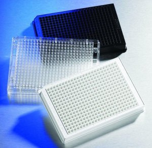 Corning 1536 well plate, with generic barcode 
