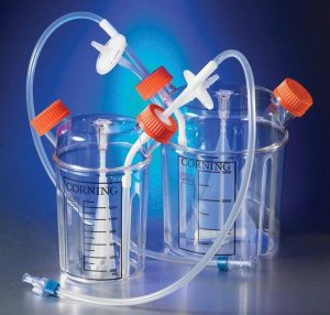 Corning closed system spinner flask 