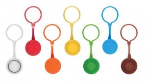 Looped screw caps AXYSCOLPBR