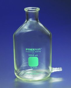 PYREXPLUS aspirator bottle, with protective coating, outlet for tubing CLS612204L-1EA