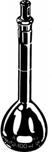 Pyrex class A low-actinic volumetric flask, Pyrex ST stopper CLS556402L-1EA