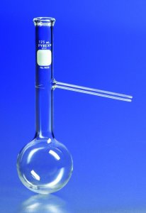 Pyrex distilling flask 
