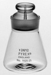 Pyrex Hubbard-Carmick, specific gravity bottles 