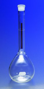 Pyrex Lifetime-Red volumetric flask with Pyrex stopper CLS56602L-4EA
