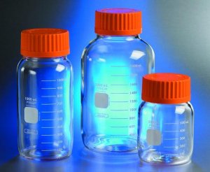 Pyrex round media storage bottles, wide-mouth CLS1397500-10EA