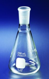Pyrex wide-mouth Erlenmeyer flask with joint 