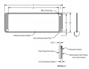 Grace Bio-Labs HybriWell sealing system, SecureSeal adhesive chamber GBL612103-100PAK