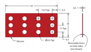 Grace Bio-Labs Press-To-Seal silicone isolator, No PSA GBL664506-25EA