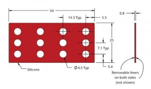 Grace Bio-Labs Press-To-Seal silicone isolator, No PSA GBL664106-25EA
