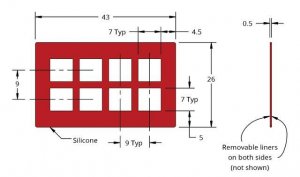 Grace Bio-Labs Press-To-Seal silicone isolator, No PSA GBL664515-25EA