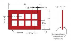 Grace Bio-Labs Press-To-Seal silicone isolator, No PSA GBL664215-25EA