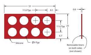 Grace Bio-Labs Press-To-Seal silicone isolator, No PSA GBL664101-25EA