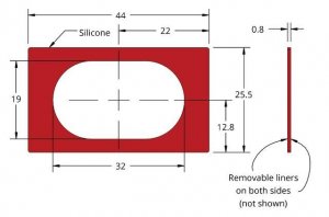 Grace Bio-Labs Press-To-Seal silicone isolator, No PSA GBL664103-25EA