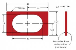 Grace Bio-Labs Press-To-Seal silicone isolator, No PSA GBL664303-25EA