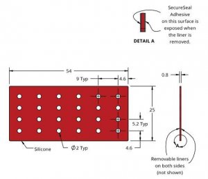 Grace Bio-Labs Press-To-Seal silicone isolator, PSA both sides GBL666508-25EA