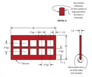Grace Bio-Labs Press-To-Seal silicone isolator, PSA both sides GBL666216-25EA
