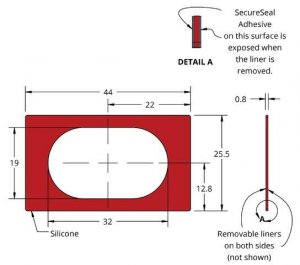 Grace Bio-Labs Press-To-Seal silicone isolator, PSA both sides GBL666503-25EA