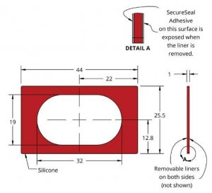 Grace Bio-Labs Press-To-Seal silicone isolator, PSA both sides GBL666103-25EA