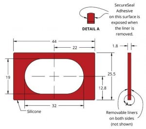 Grace Bio-Labs Press-To-Seal silicone isolator, PSA both sides GBL666203-25EA