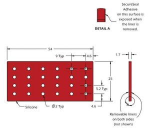 Grace Bio-Labs Press-To-Seal silicone isolator, PSA one side GBL665208-25EA
