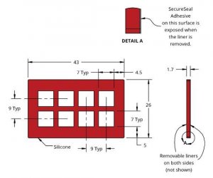 Grace Bio-Labs Press-To-Seal silicone isolator, PSA one side GBL665215-25EA