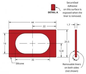 Grace Bio-Labs Press-To-Seal silicone isolator, PSA one side GBL665203-25EA