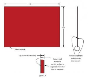 Grace Bio-Labs Press-To-Seal silicone isolator, red silicone sheet GBL666182-5EA