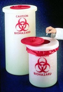 Biohazard waste container TMO6370-0004