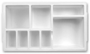 Droplet phlebotomy tray inserts for 16 mm test tube rack HS2201B