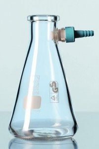 Duran filtering flask, with Keck assembly set 