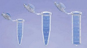 Microcentrifuge tubes, extended capacity 