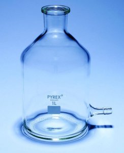 Pyrex Aspirator bottles with tubing side-arm and unground neck SLW1531/12D-5EA