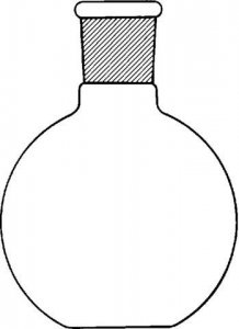 Quickfit flat-bottom boiling flasks 