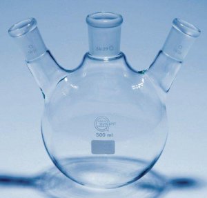 Quickfit three-neck round-bottom flasks with angled necks Z303534-1EA